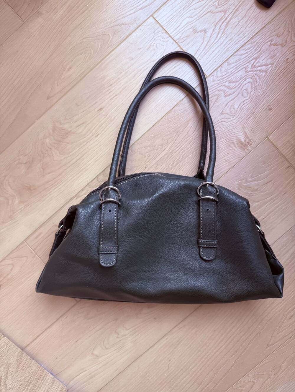 Nine West Green Faux Leather Shoulder Bag Satchel